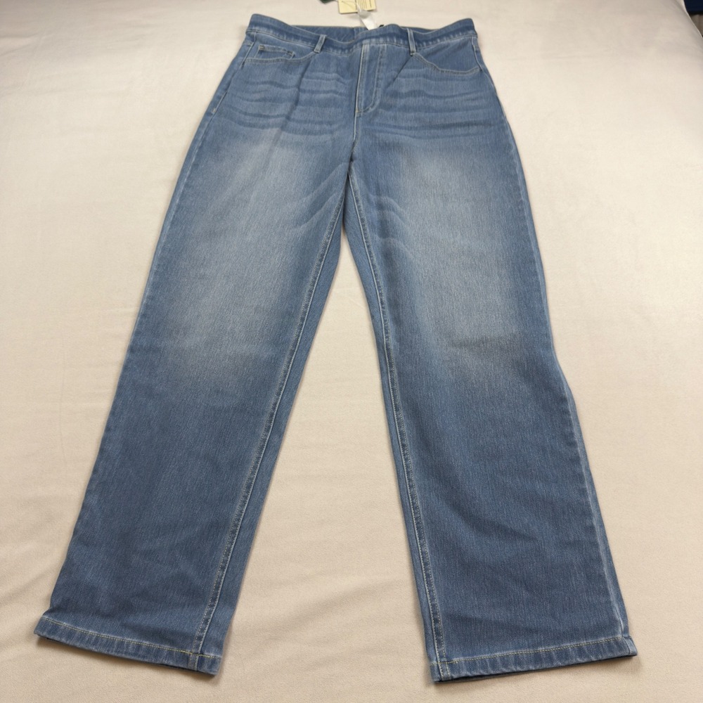 HALARA Women's Straight Leg Jeans in Medium Blue - Picture 7 of 10